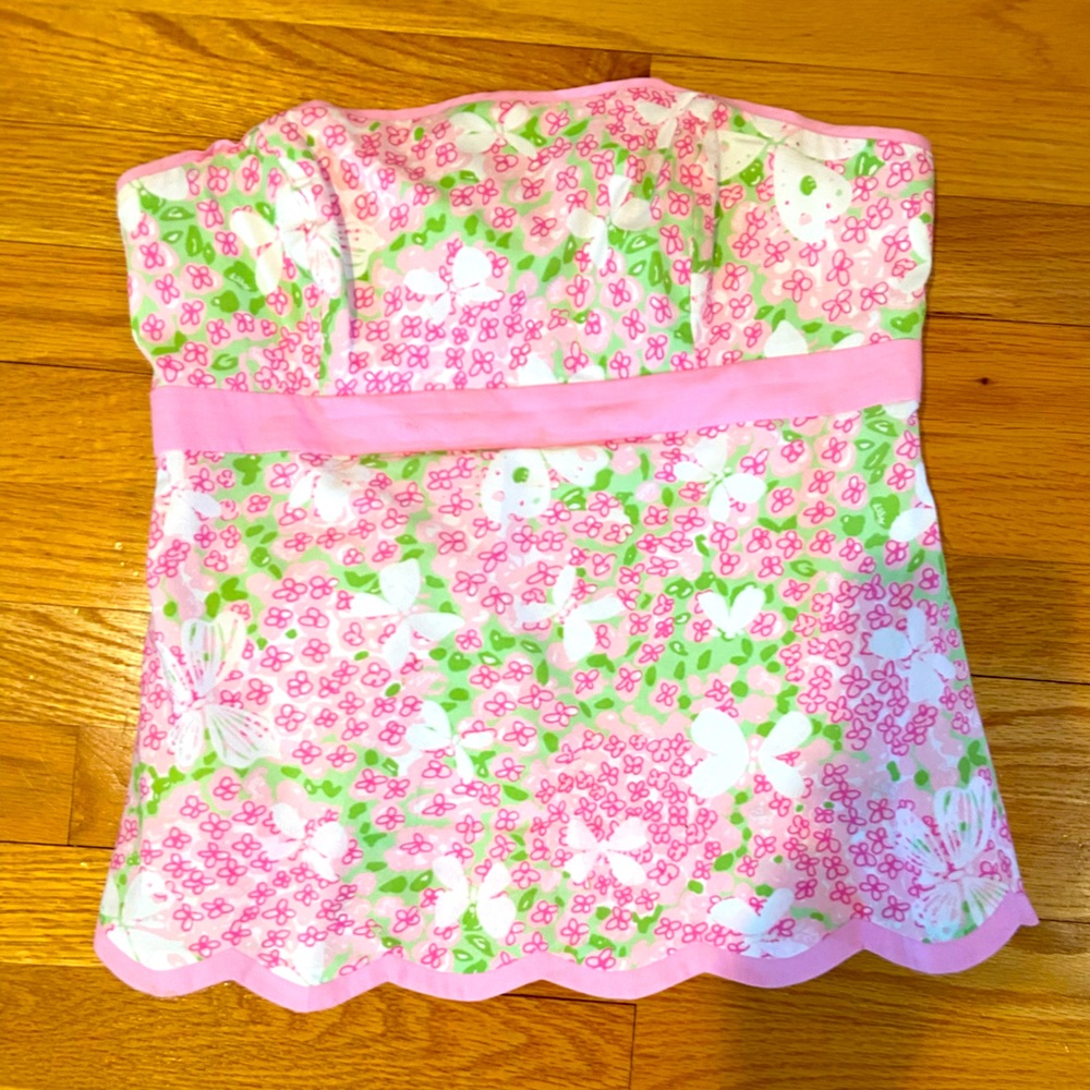 Lily Pulitzer strapless top